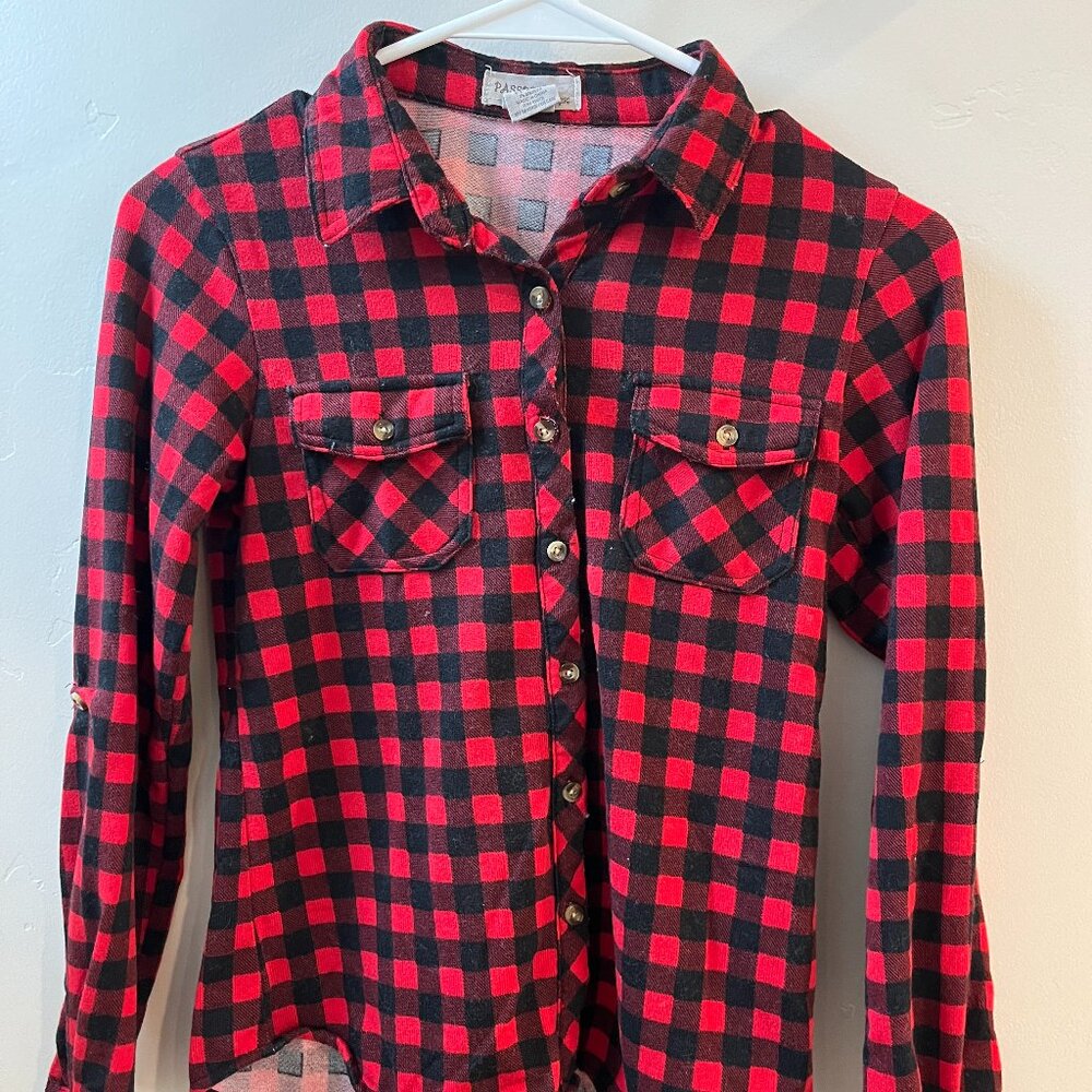 Girls Plaid Shirt